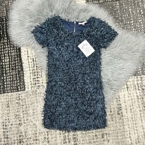 Appaman Girls Navy Fringe Confetti Dress‎ Size 14Y ($68)